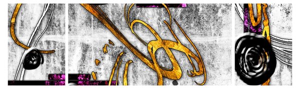 Obraz abstrakcji (170x50 cm)