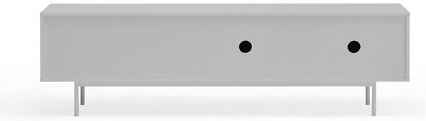 Szaro-naturalna szafka pod TV w dekorze dębu 180x52 cm Sierra – Teulat