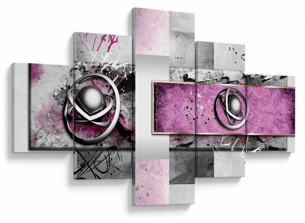 Obraz abstrakcji (125x70 cm)