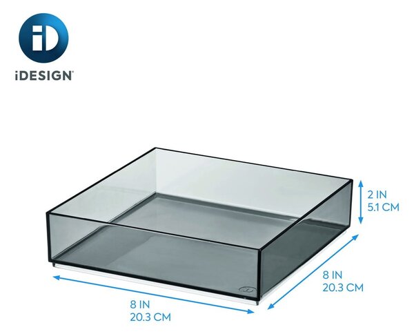 Organizer łazienkowy na kosmetyki z plastiku z recyklingu w kolorze matowej czerni – iDesign