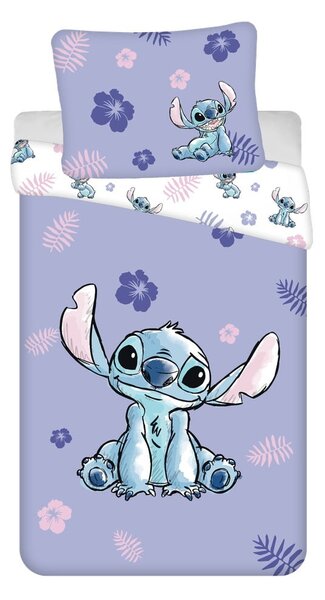 Bawełniana dziecięca pościel jednoosobowa 140x200 cm Lilo and Stitch – Jerry Fabrics