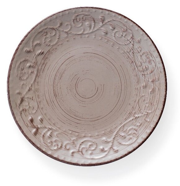 Piaskowo-brązowy talerz kamionkowy Brandani Serendipity, ⌀ 27,5 cm