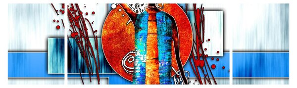 Obraz przedstawiający starożytną osobę (170x50 cm)