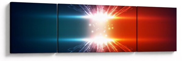 Abstrakcyjny obraz aktywnego ładunku (170x50 cm)