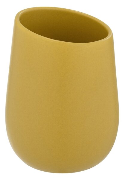 Żółty ceramiczny kubek na szczoteczki do zębów Badi – Wenko