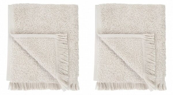 Kremowe bawełniane ręczniki zestaw 2 szt. 30x50 cm FRINO – Blomus