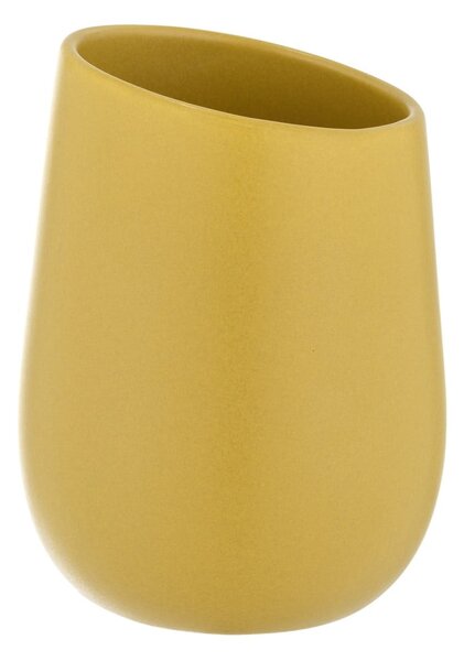 Żółty ceramiczny kubek na szczoteczki do zębów Badi – Wenko