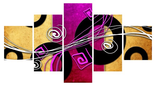Obraz abstrakcji (125x70 cm)