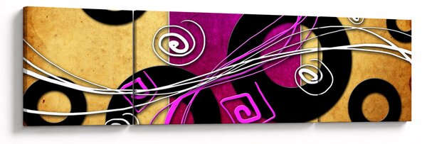 Obraz abstrakcji (170x50 cm)