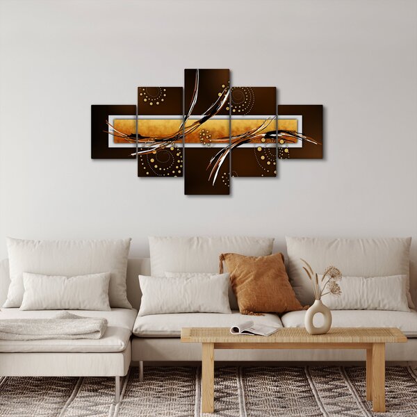 Obraz abstrakcji - Motyle (125x70 cm)