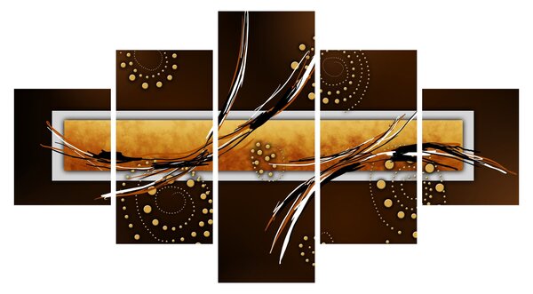 Obraz abstrakcji - Motyle (125x70 cm)