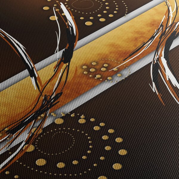 Obraz abstrakcji - Motyle (170x50 cm)