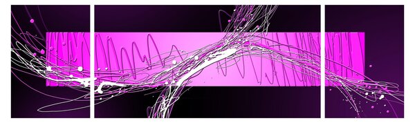 Abstrakcyjny obraz (170x50 cm)