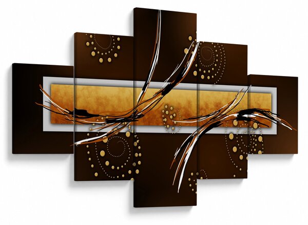 Obraz abstrakcji - Motyle (125x70 cm)