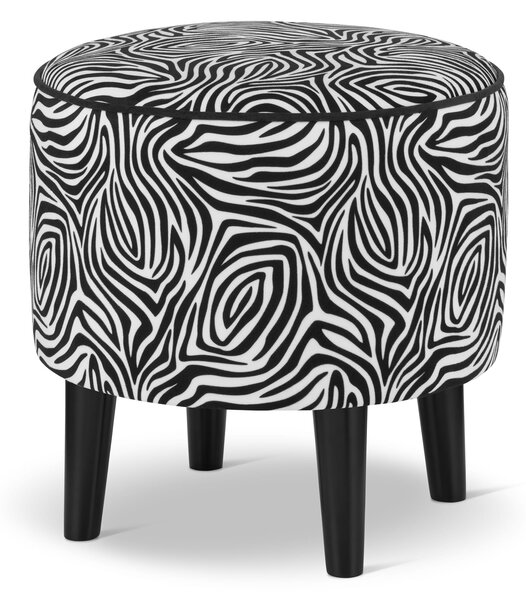 Pufa okrągła - Zebra