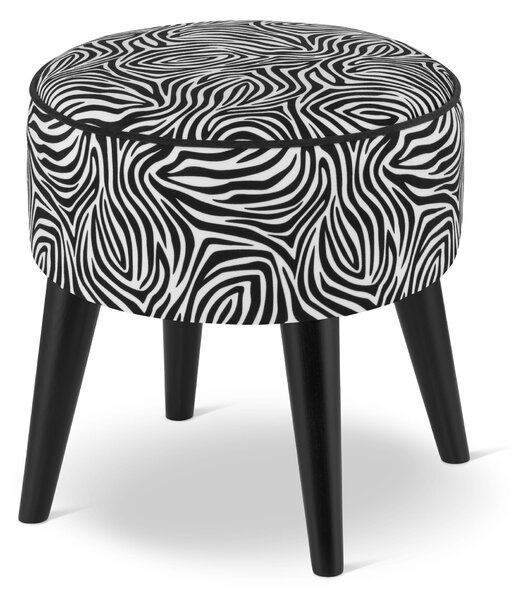 Pufa okrągła - Zebra