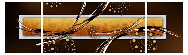 Obraz abstrakcji - Motyle (170x50 cm)