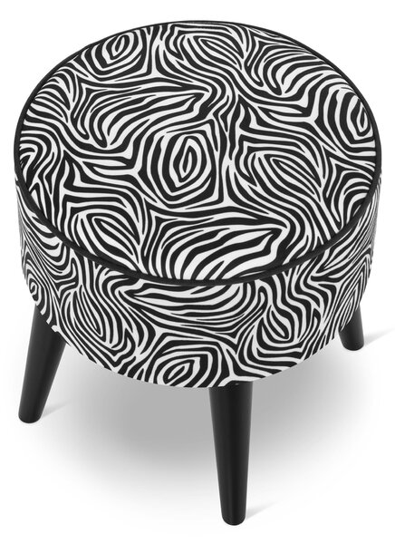Pufa okrągła - Zebra