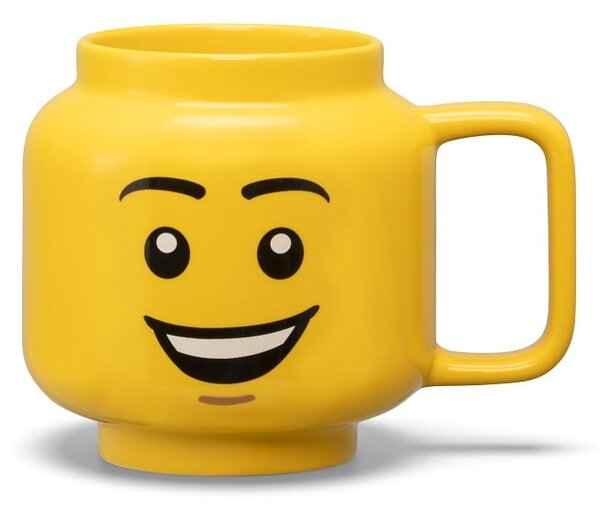 Żółty ceramiczny kubek dla dzieci 530 ml Head – LEGO®