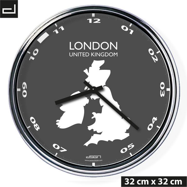 Zegar ścienny do biura: Londyn, Wybierz kolor Jasny
