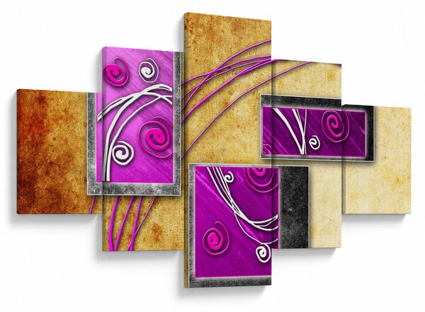 Obraz abstrakcji (125x70 cm)