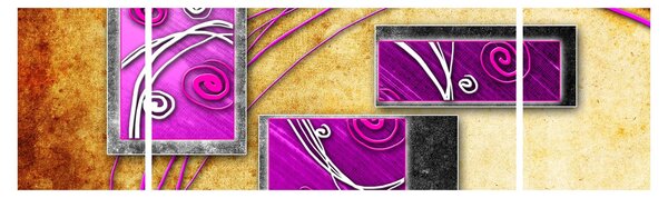 Obraz abstrakcji (170x50 cm)