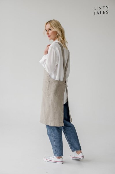 Lniany fartuch Crossback – Linen Tales