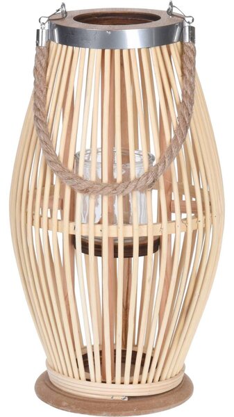 Lampion bambusowy ze sznurem, Ø 21 x 38 cm