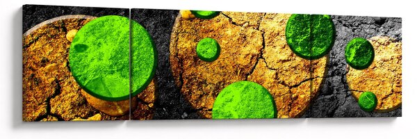 Obraz abstrakcji - Kule (170x50 cm)