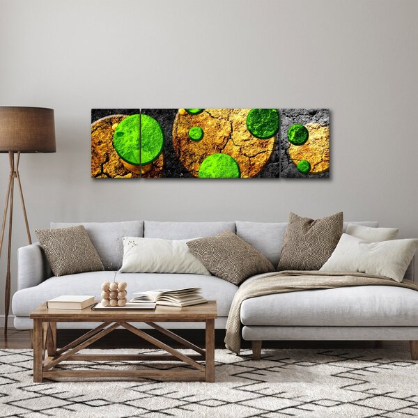 Obraz abstrakcji - Kule (170x50 cm)