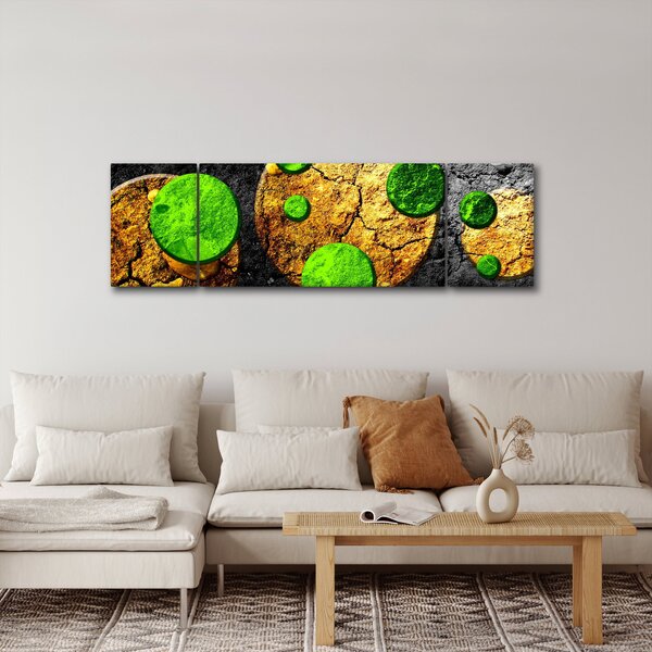 Obraz abstrakcji - Kule (170x50 cm)