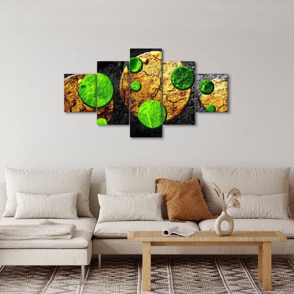 Obraz abstrakcji - Kule (125x70 cm)