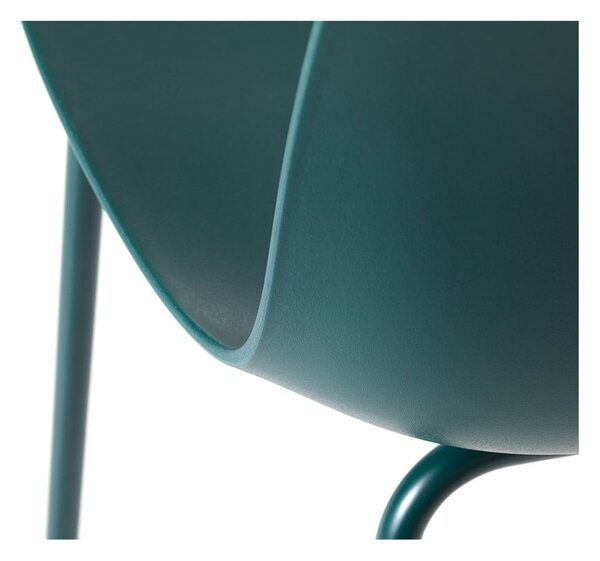 Turkusowe plastikowe krzesło Whitby – Unique Furniture