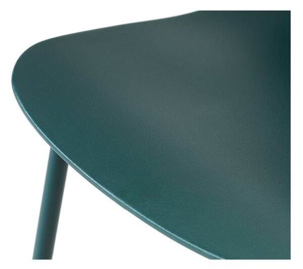Turkusowe plastikowe krzesło Whitby – Unique Furniture