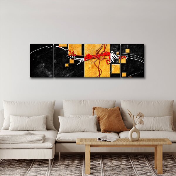 Abstrakcyjny obraz - Tancerka (170x50 cm)