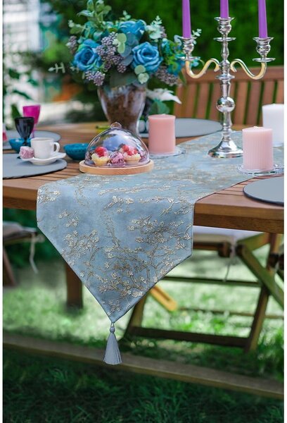 Bieżnik 45x140 cm Blue Spring – Minimalist Cushion Covers