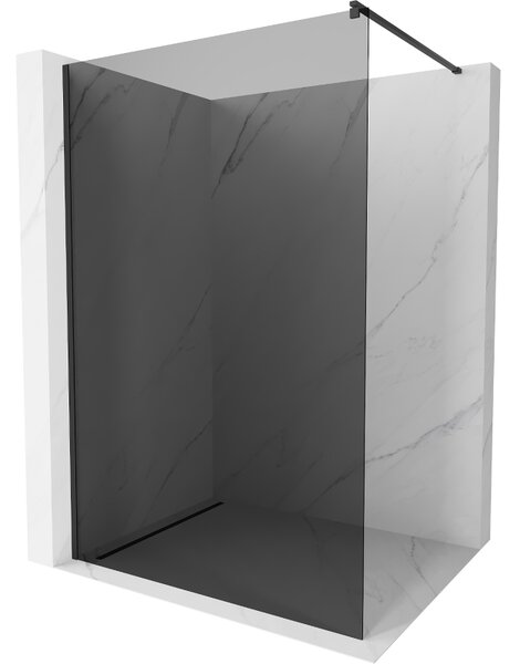 Mexen Kioto ścianka prysznicowa Walk-in 70 x 200 cm, grafit 8 mm, czarna - 800-070-101-70-40