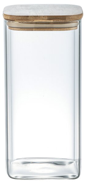 Szklany pojemnik do żywności z wiekiem Bamboo, 1500 ml