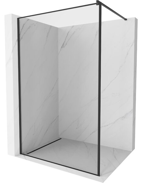 Mexen Kioto ścianka prysznicowa Walk-in 80 x 200 cm, czarna ramka 8 mm, czarna - 800-080-101-70-70