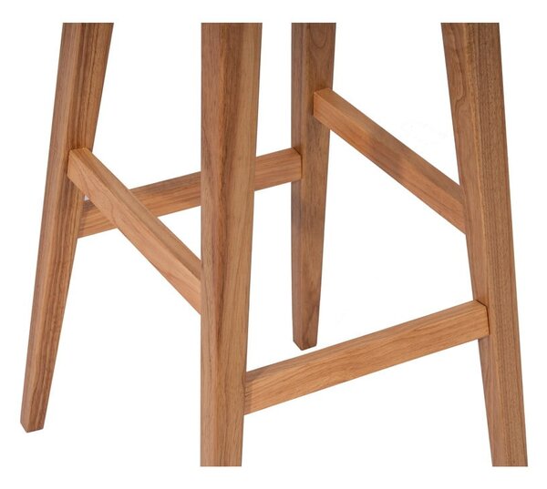 Hoker z litego drewna kauczukowego w naturalnym kolorze (wysokość siedziska 75 cm) Club – Bonami Essentials