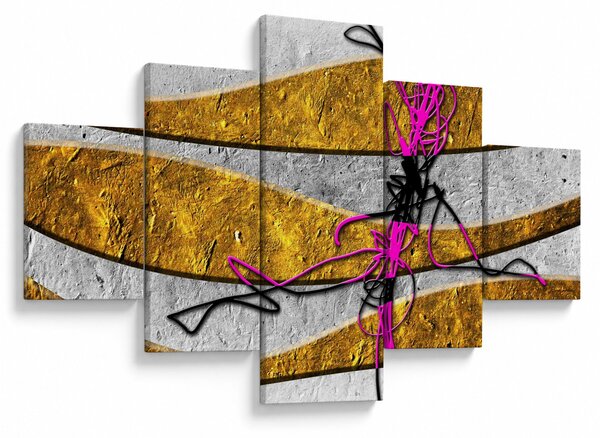 Obraz abstrakcji (125x70 cm)
