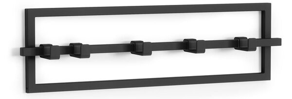 Czarny metalowy wieszak ścienny Cubiko – Umbra