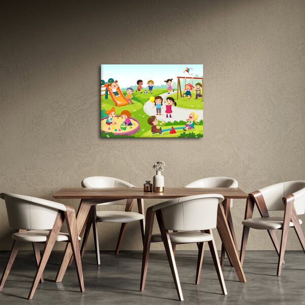 Obraz dziecięcych zabaw w piaskownicy (70x50 cm)
