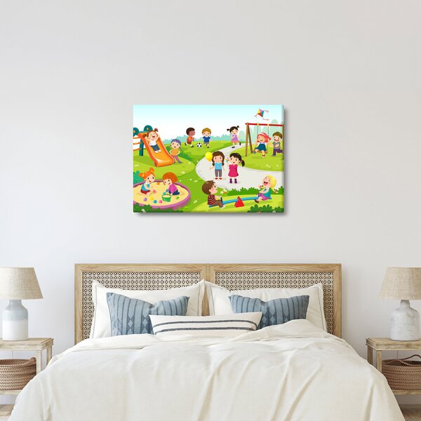 Obraz dziecięcych zabaw w piaskownicy (70x50 cm)