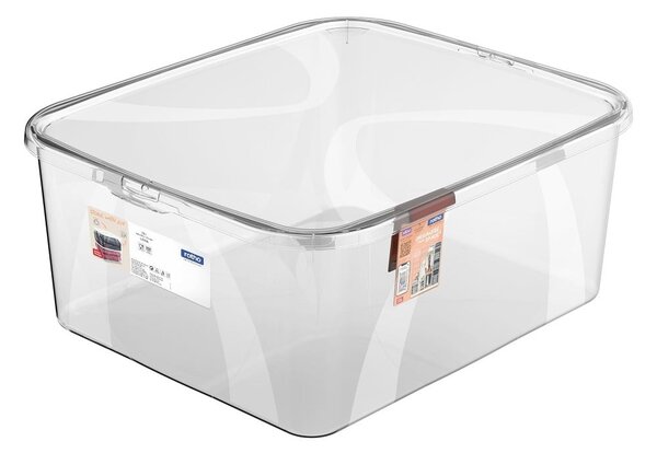 Plastikowy pojemnik do przechowywania z pokrywą 19 l Lona – Rotho