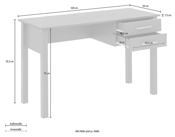 Biurko 50x120 cm Marion – Støraa