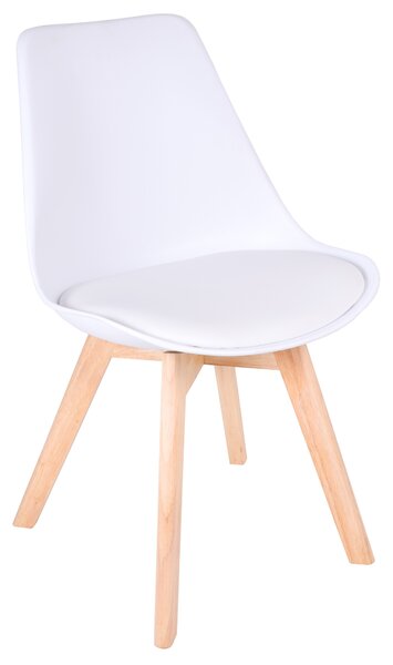 Krzesło skandynawskie Nantes DSW białe