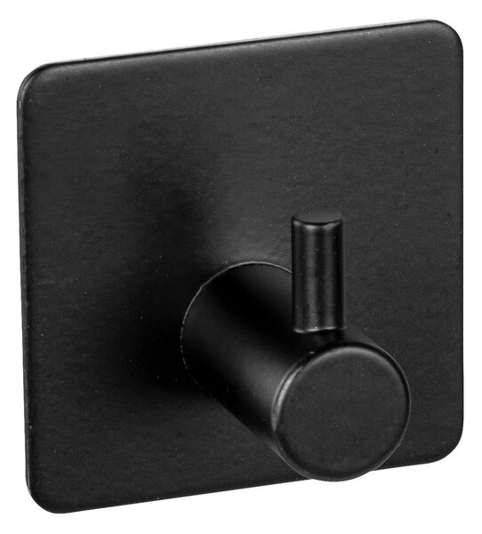 Czarne samoprzylepne haczyki zestaw 2 szt. ze stali nierdzewnej Black Outdoor Kitchen Ureo – Wenko