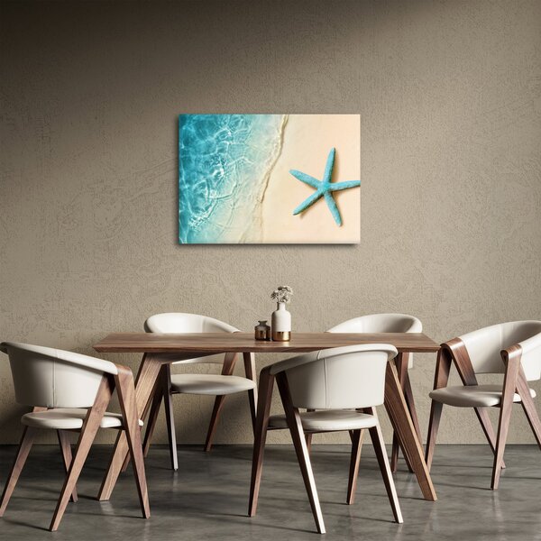 Obraz - Rozgwiazda na plaży (70x50 cm)