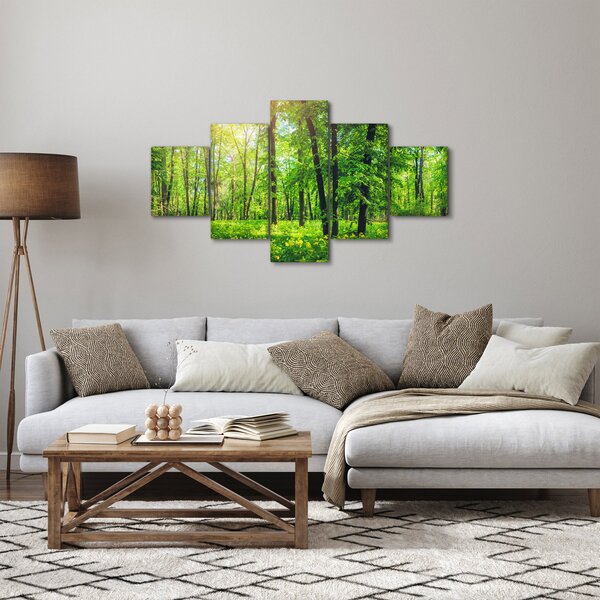 Obraz - Wiosenny las liściasty (125x70 cm)